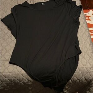 SHEIN Black Bodysuit Top